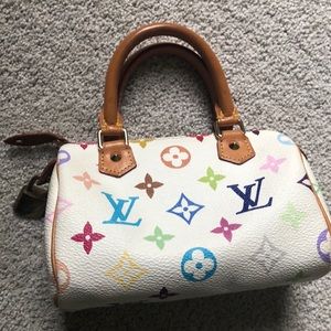 Mini (nano)Louis Vuitton speedy bag in multicolor